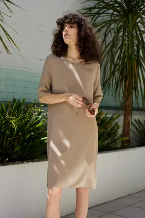 CRUZ DRESS - MOCHA PEARL