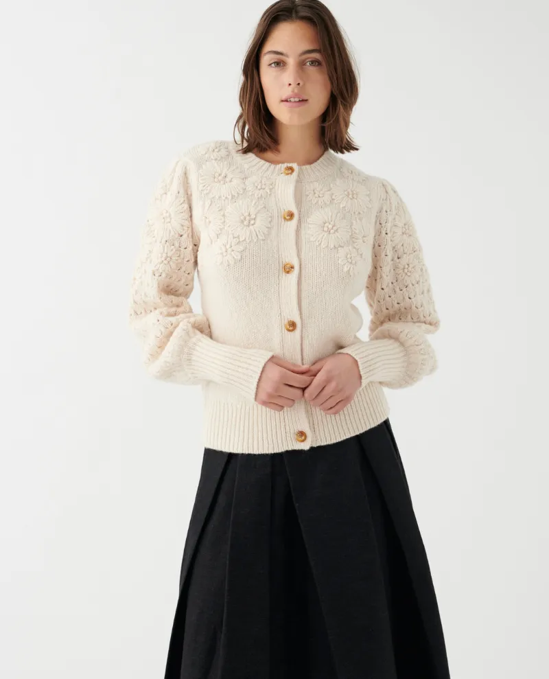 Dea Kudibal Feline Chalk Embroidered Cardigan