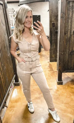 Dear John Nicole Rose Dust Jumpsuit