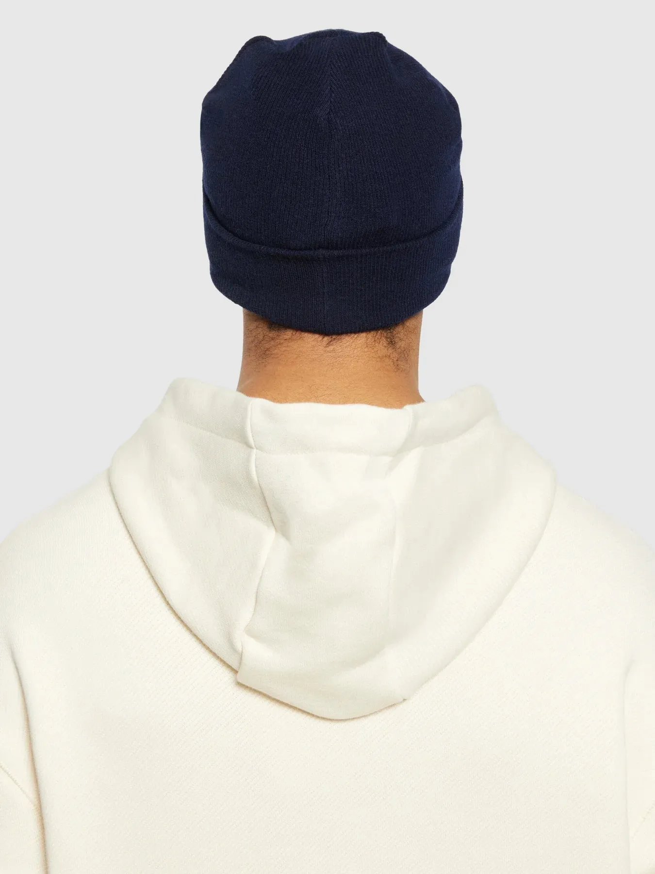 Double layer fine merino wool beanie