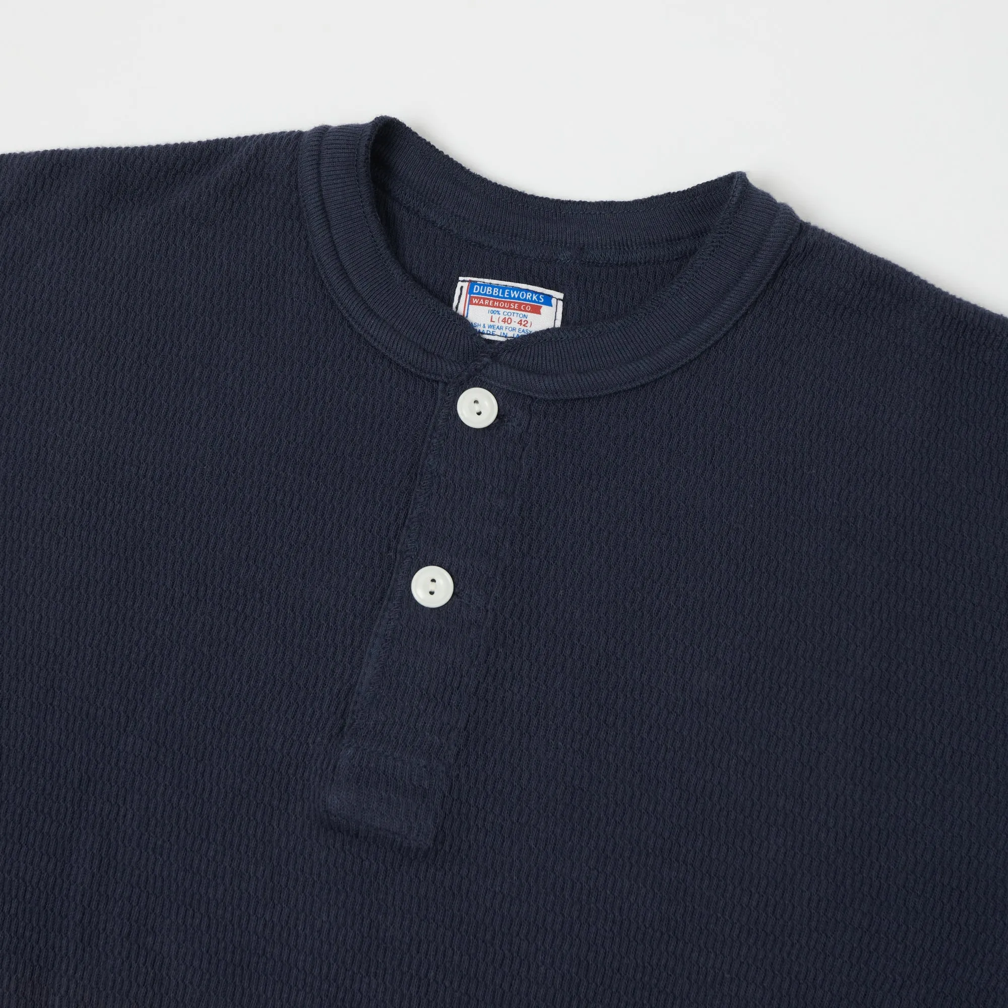 Dubbleworks Thermal L/S Henley - Navy