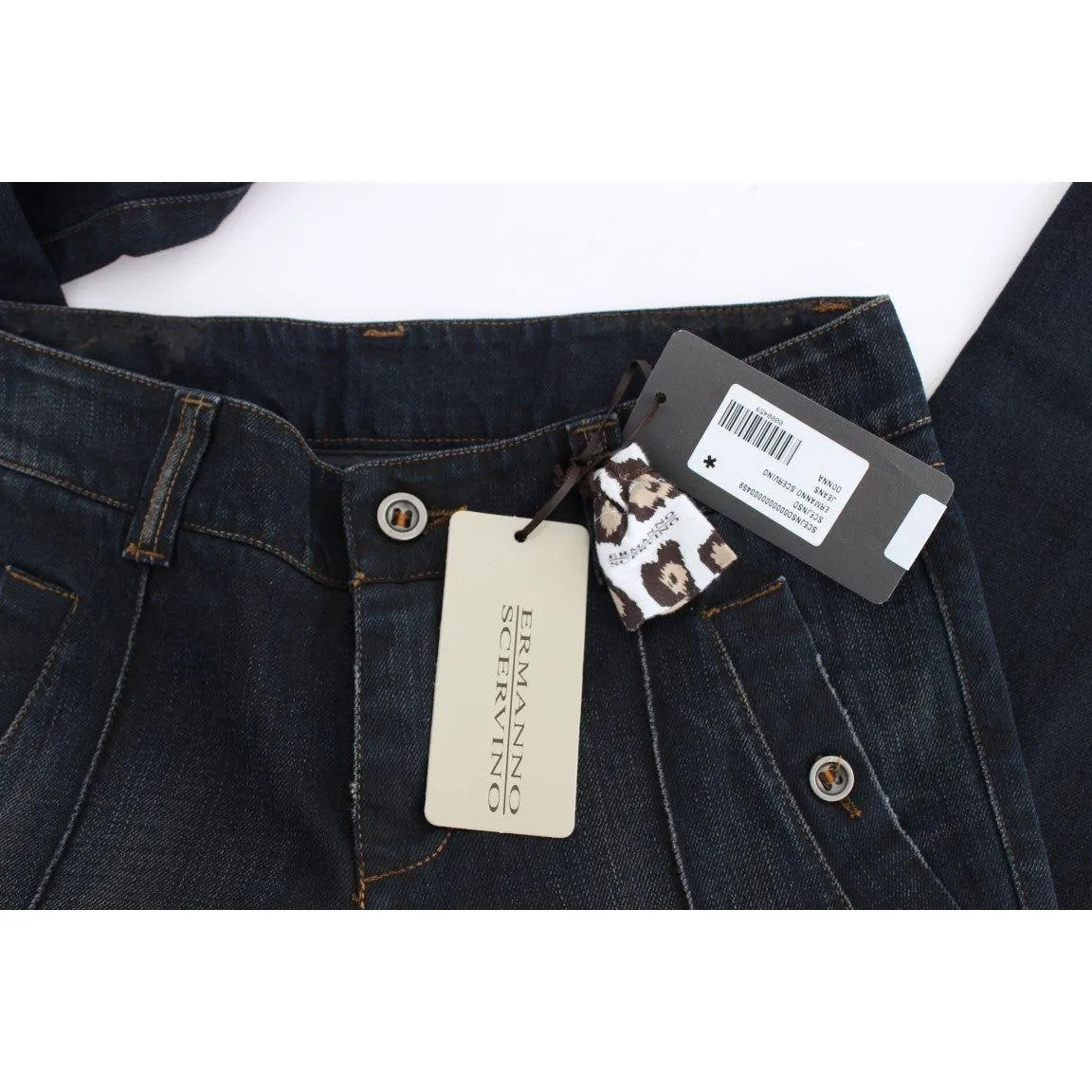 Ermanno Scervino Chic Slim Fit Italian Cotton Jeans