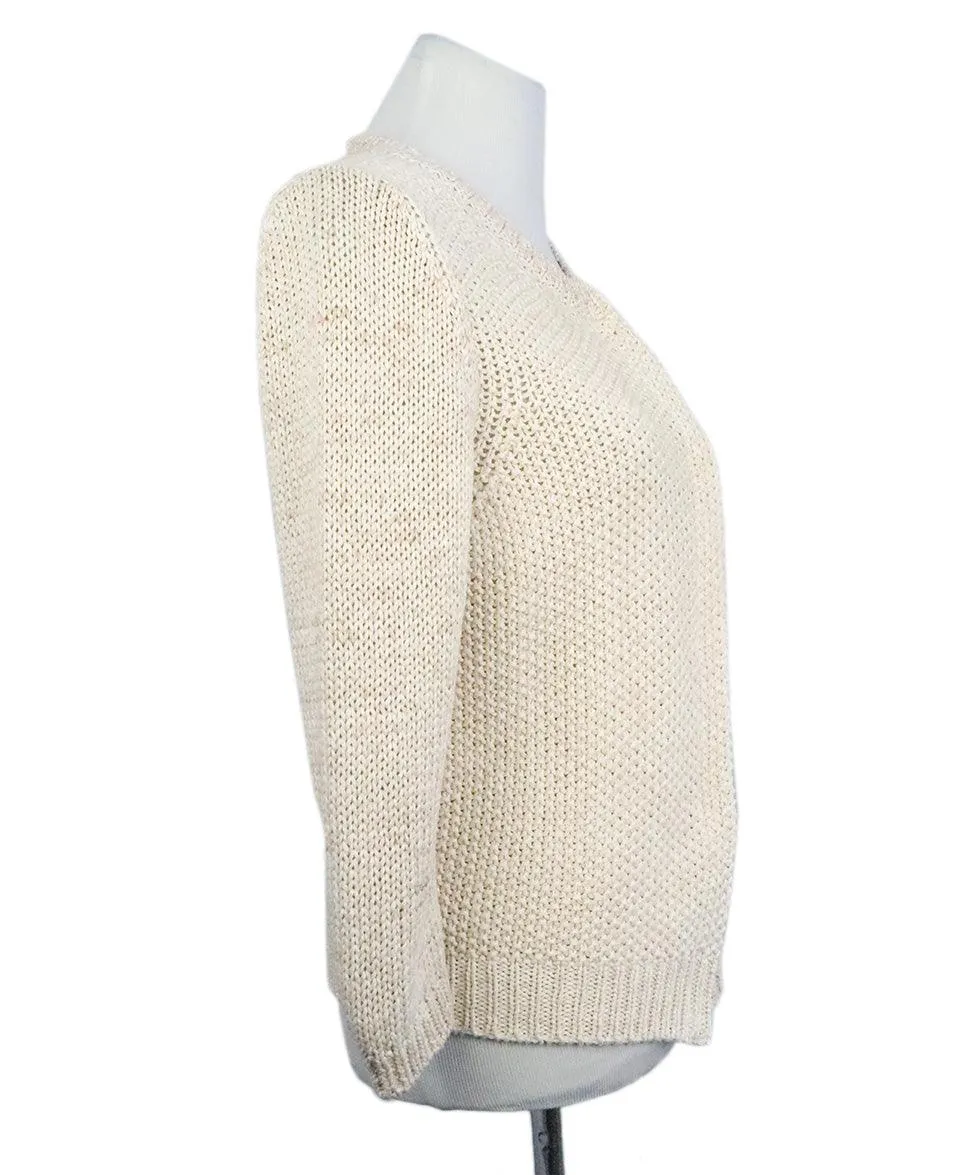 Fabiana Filippi Beige Knit Cardigan sz 6