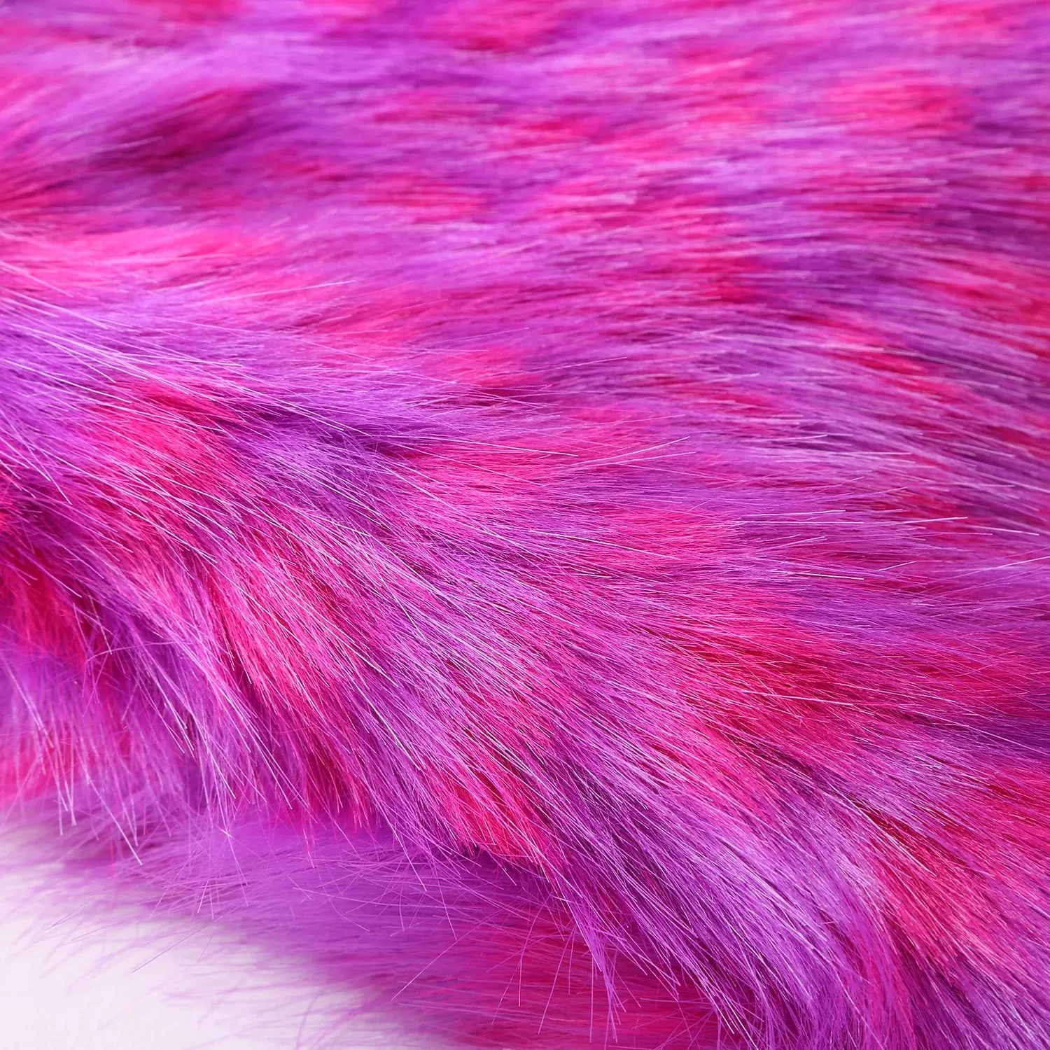 Faux Fur Neck Warmer Infinity Scarf Purple and Pink Color WARM001