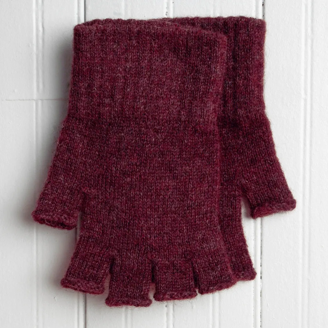 Fingerless Alpaca Gloves