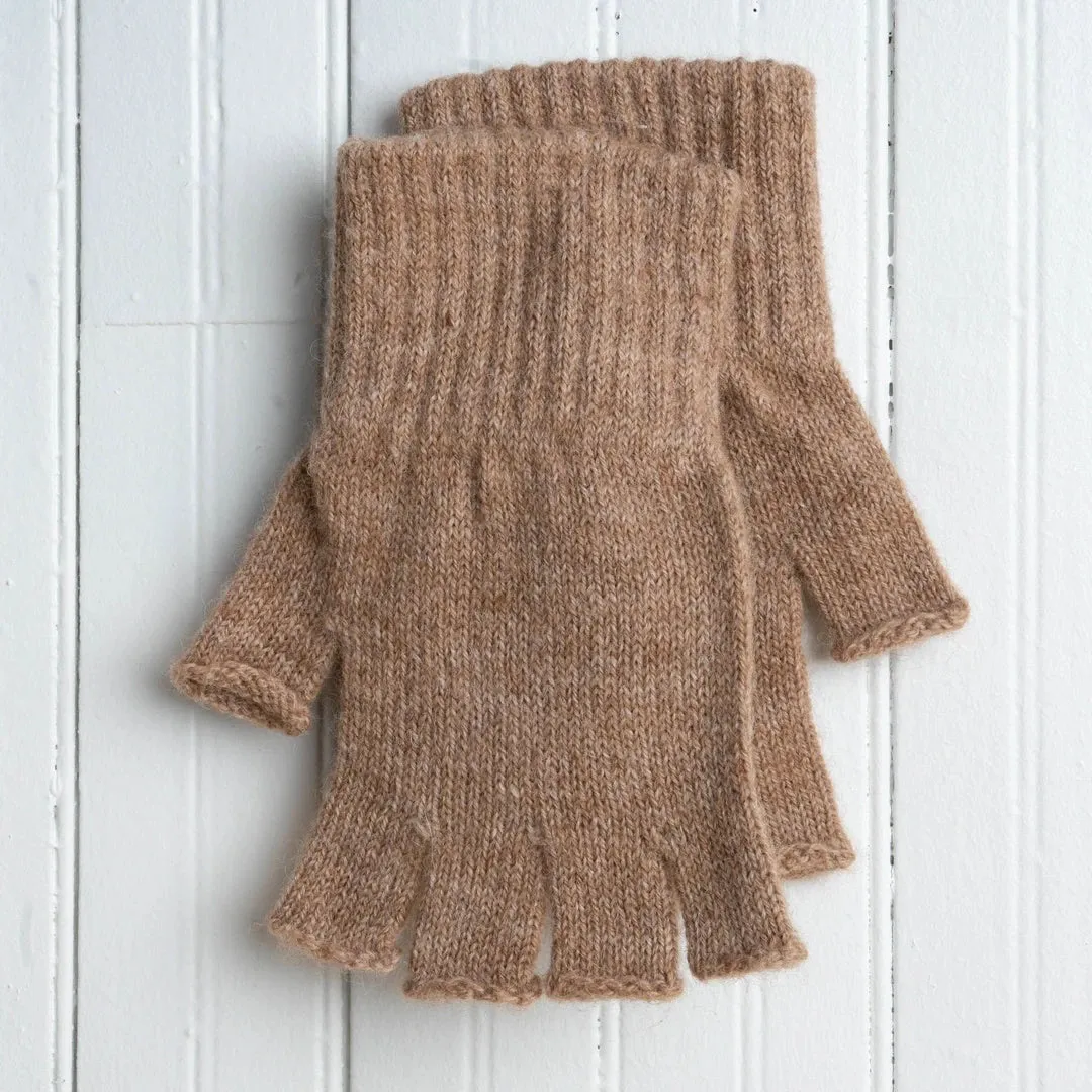 Fingerless Alpaca Gloves