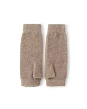 Fingerless Cashmere Knit Gloves