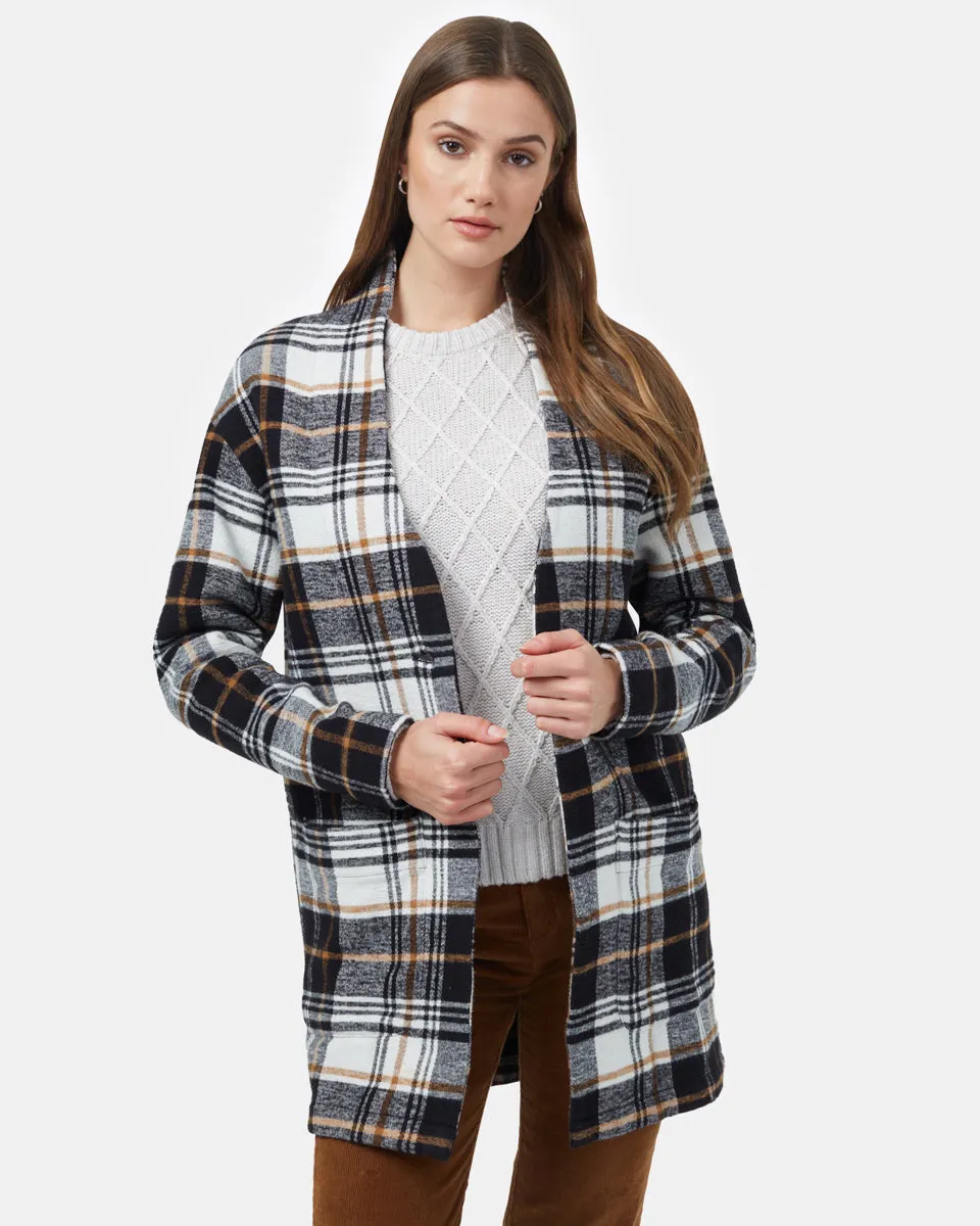 Flannel Cocoon Cardigan