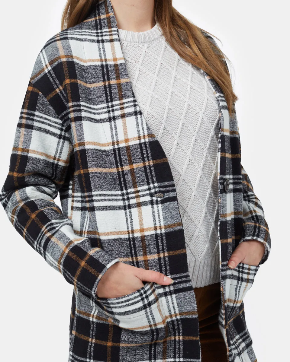 Flannel Cocoon Cardigan