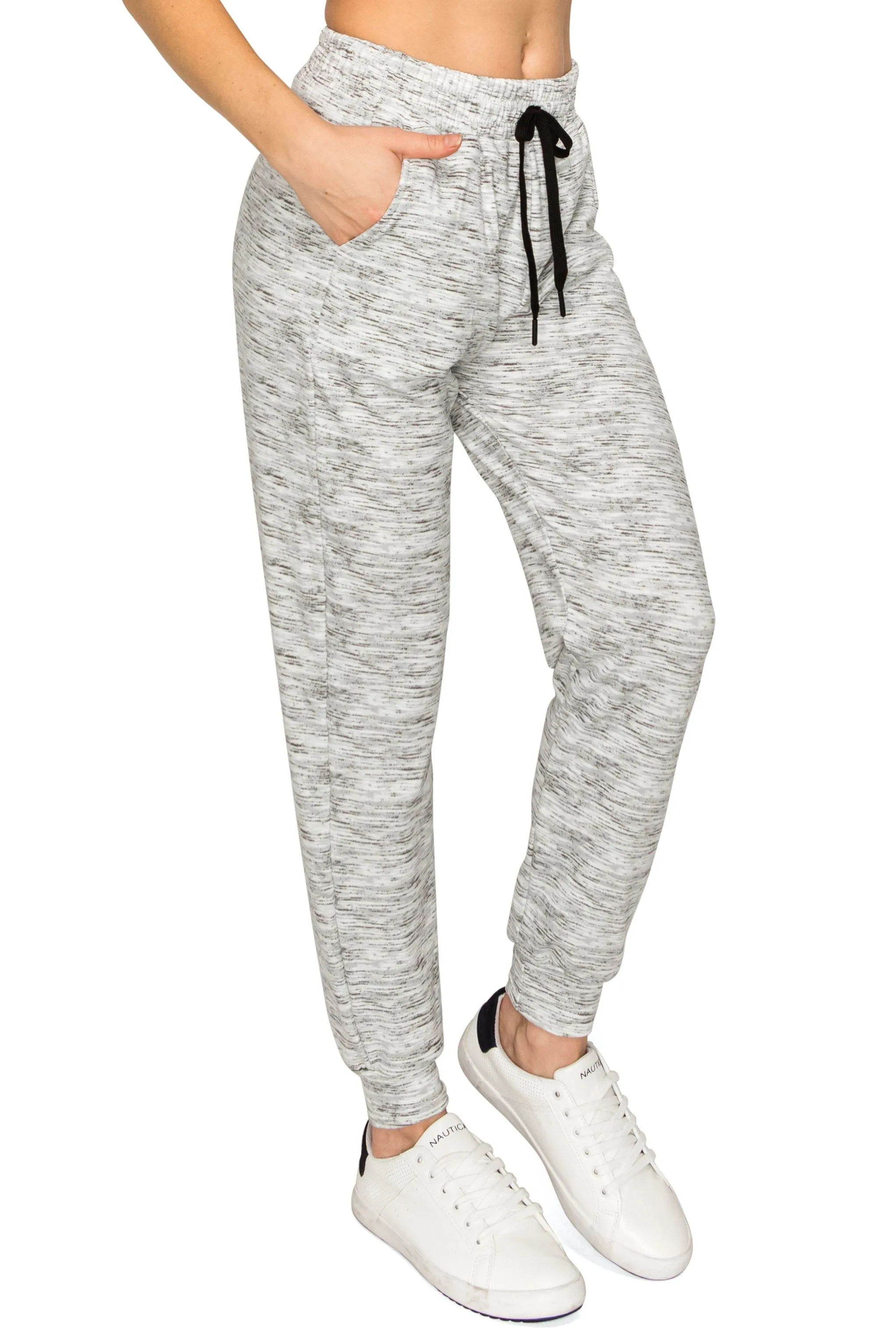 Fleece Jogger Sweatpants - Soft Stretch Warm Sweatpants with Pockets