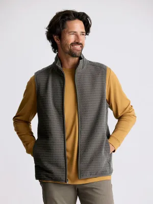 Free Fly Men's Gridback Fleece Vest in Dark Olive