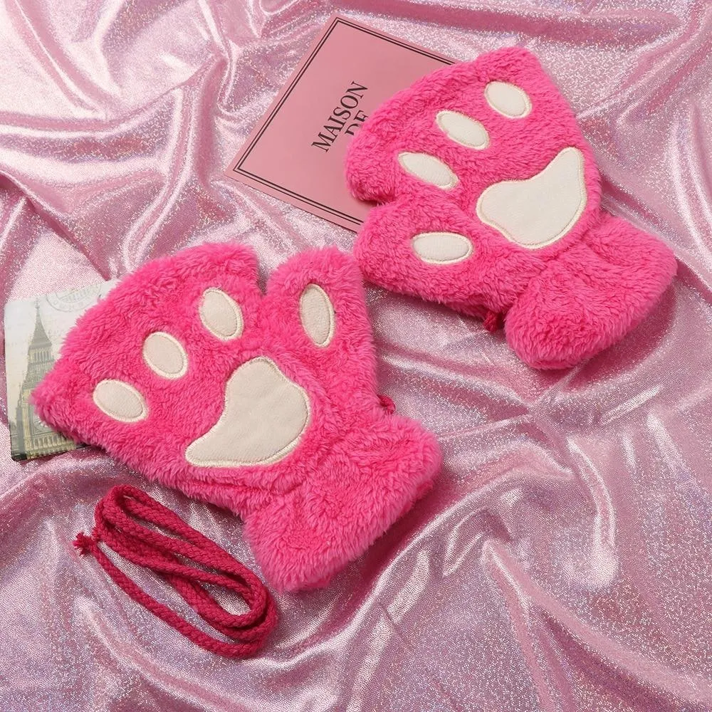 Furry Neko Mittens