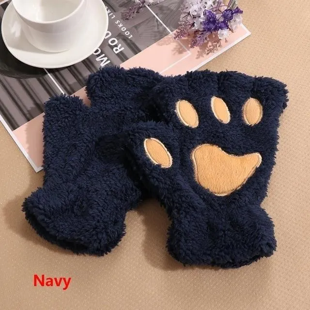 Furry Neko Mittens