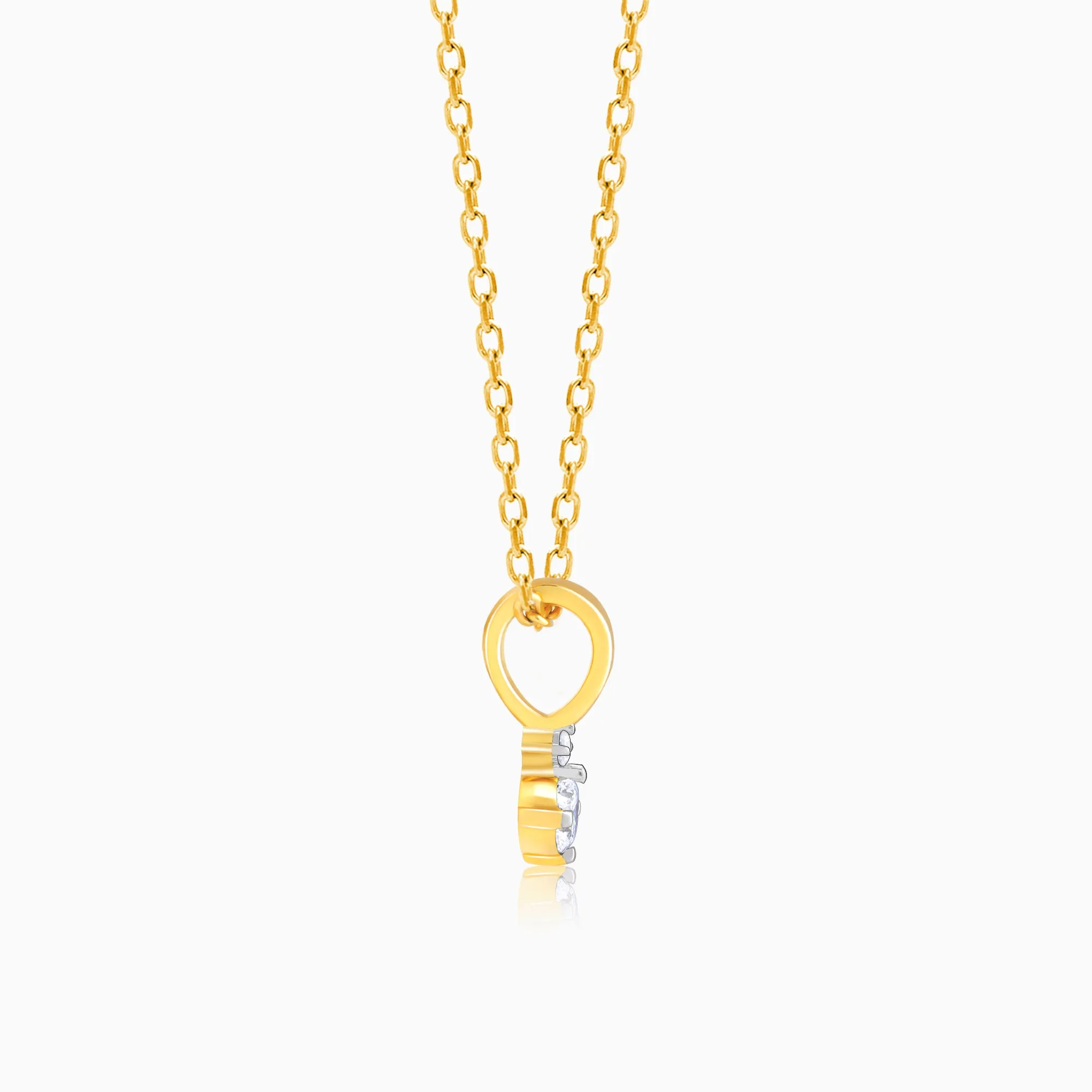 Gold Captivating Diamond Pendant