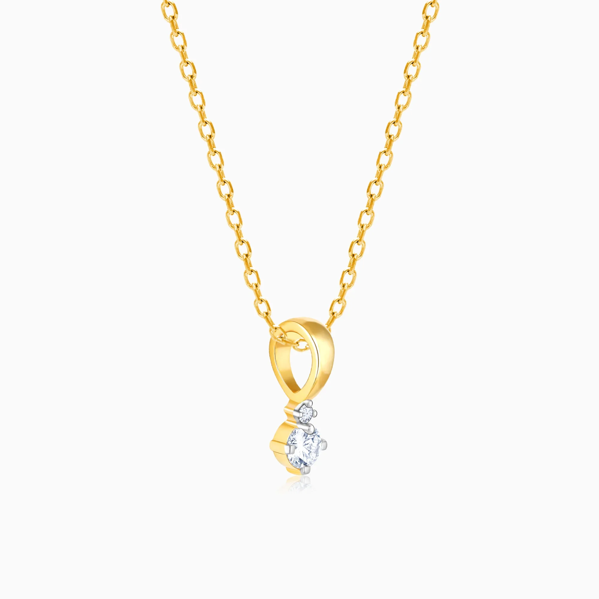 Gold Captivating Diamond Pendant