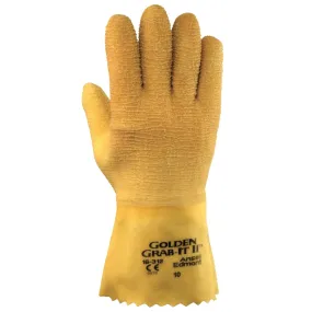 Golden Grab-It® Gloves, Size 10, Gray/Yellow, Fully Coated, 1 Dozen