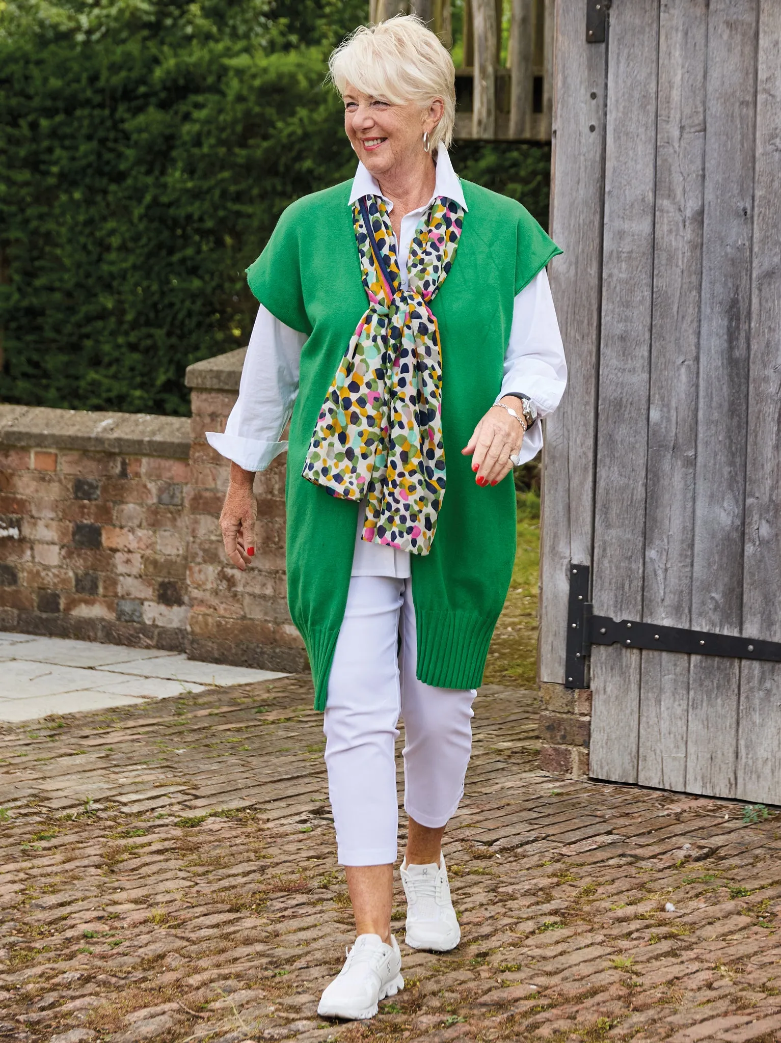 Grace Knitted Gilet - Emerald