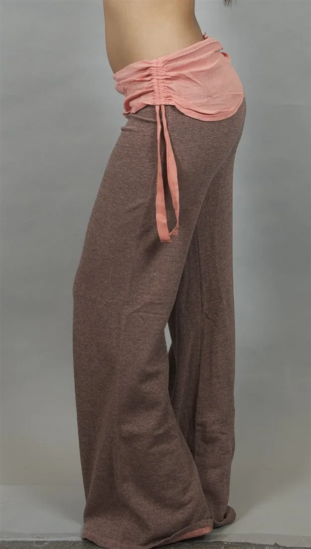 Gypsy 05 Chloe Cotton Gauze Wide Leg Pants in Rose