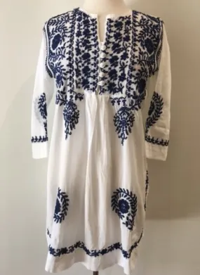 Hand Embroidered Tunic in White