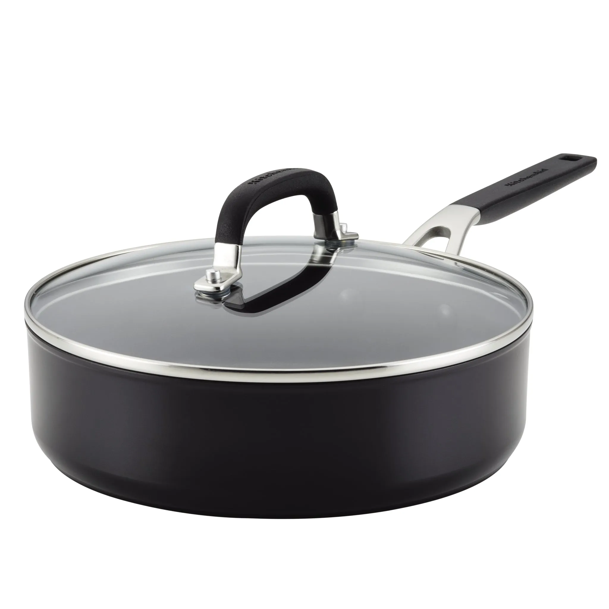 Hard-Anodized Nonstick 3-Quart Sauté Pan with Lid