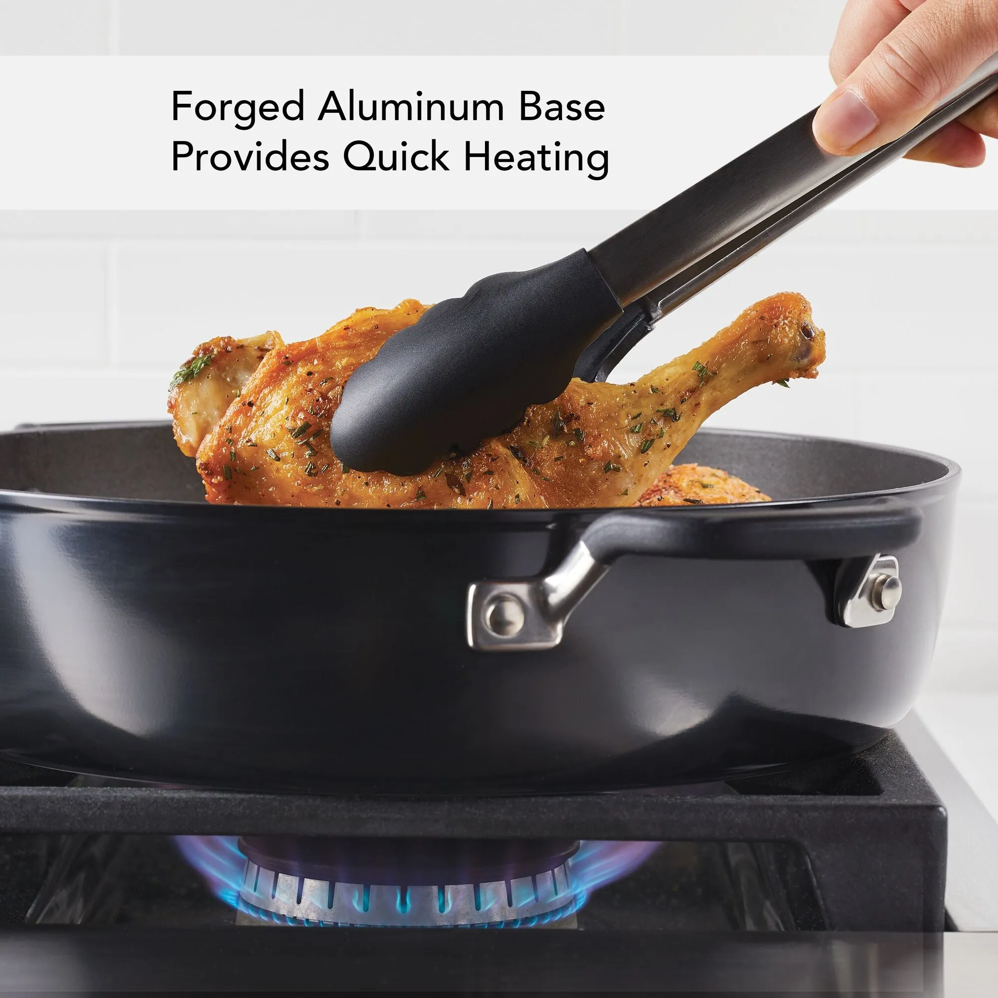 Hard-Anodized Nonstick 5-Quart Everything Pan with Lid