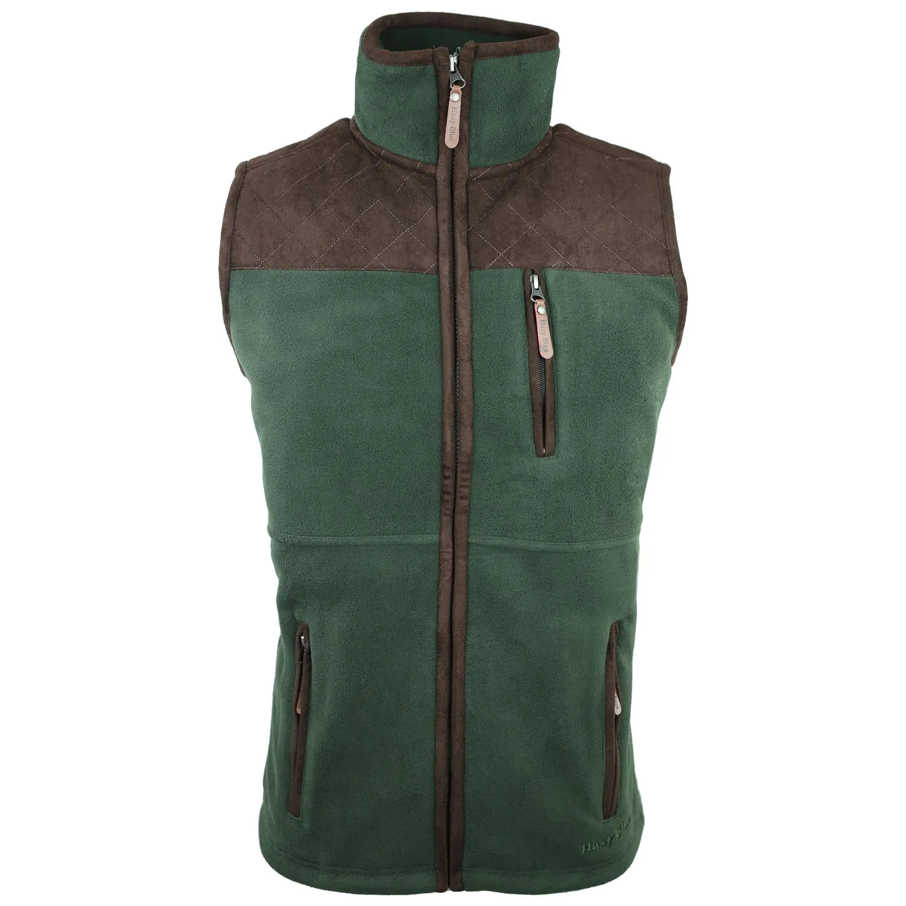 Hazy Blue Denton II Mens Fleece Gilet