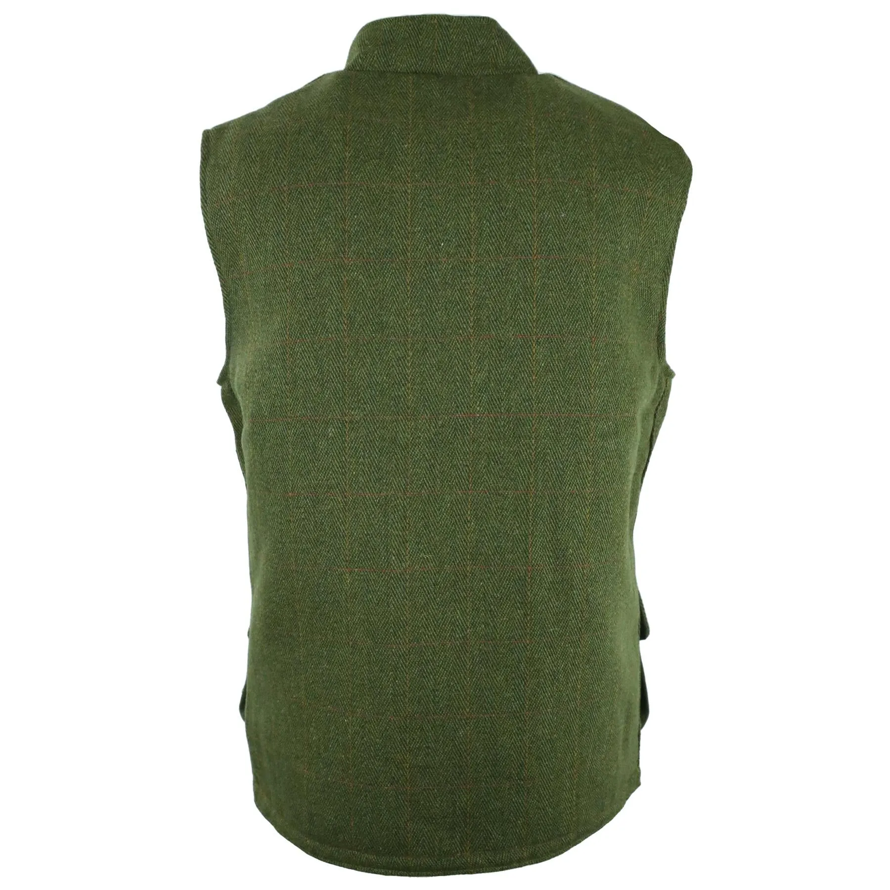 Hazy Blue Tweed Mens Bodywarmer Waistcoat