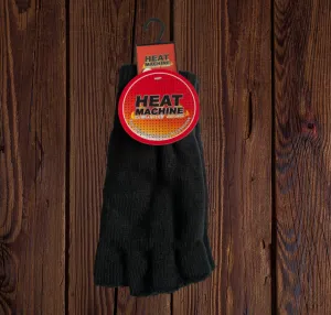 Heat Machine 3M Thinsulate™  Mens Lined Knitted Fingerless Gloves