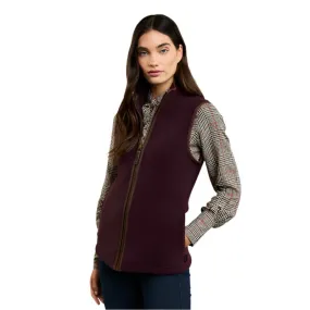 Holland Cooper Country Ladies Fleece Gilet - Mulberry