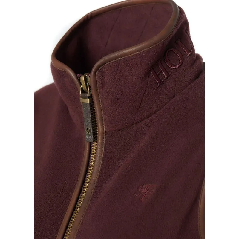 Holland Cooper Country Ladies Fleece Gilet - Mulberry