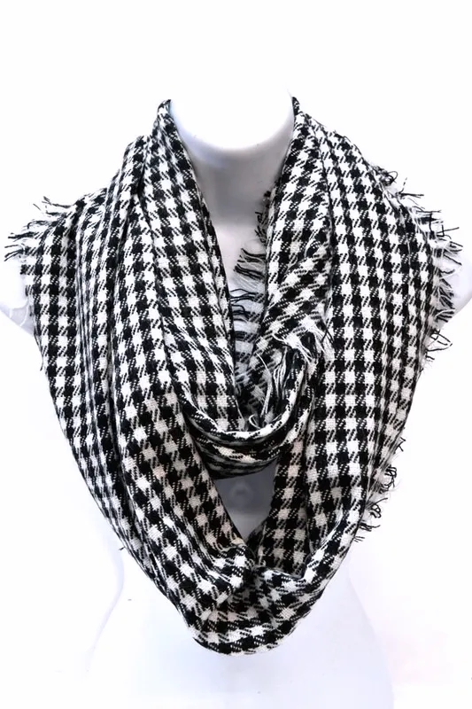 Houndstooth Infinity Scarf