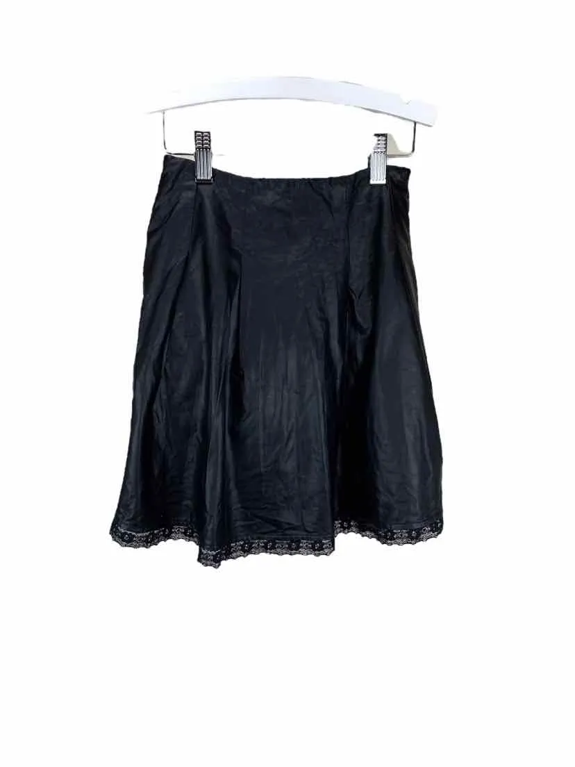 Imoga Girls' Faux Leather Pleated Skirt Black Size 6 (may run big)