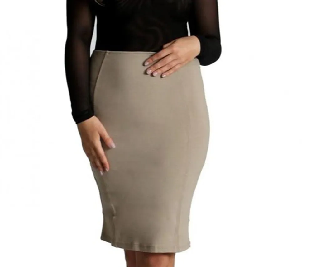 InstantFigure Short Pencil Skirt with Back Zip 16807M