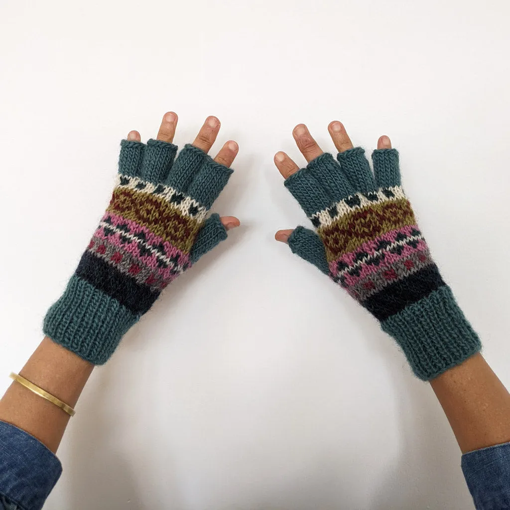 Isla Fair Isle Wool Gloves