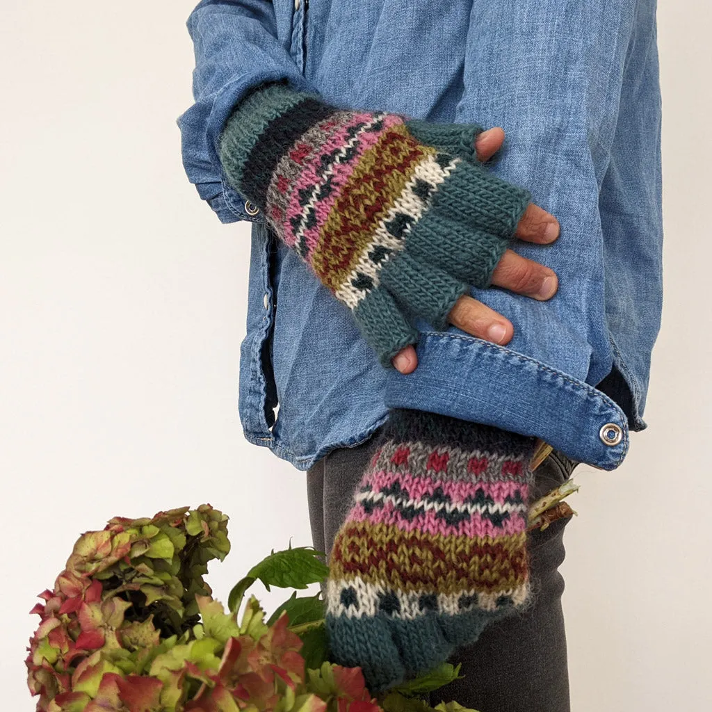 Isla Fair Isle Wool Gloves