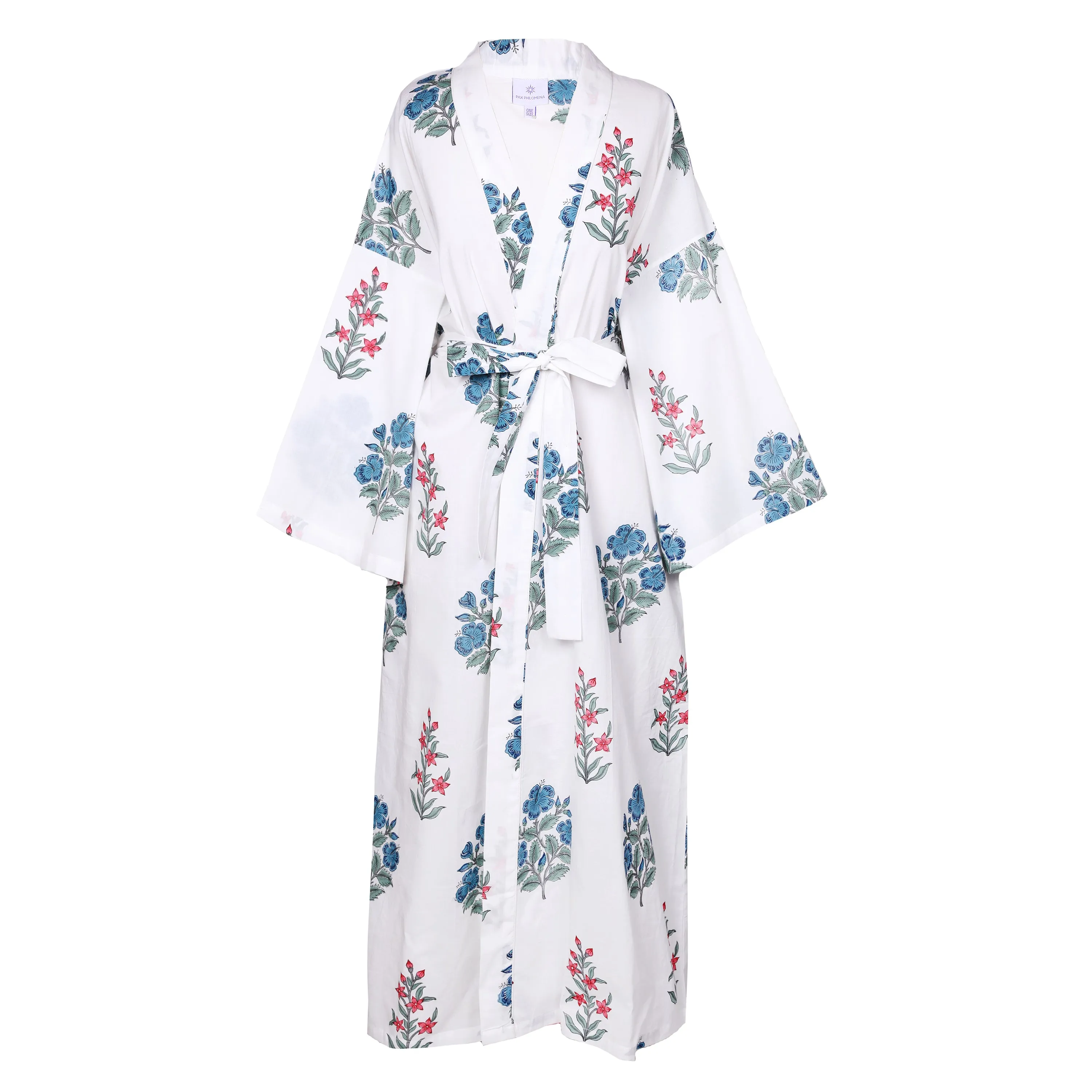 Jal Wahal Floral Cotton Dress Robe