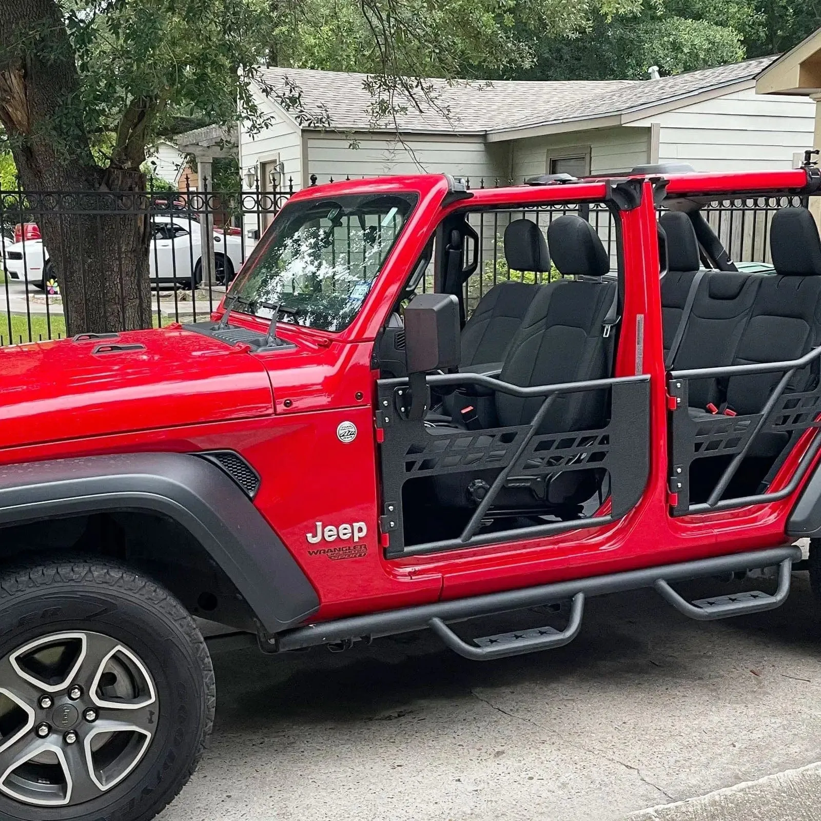 Jeep Side Mirrors for Jeep Tube Doors 2007-Later JK JL JT