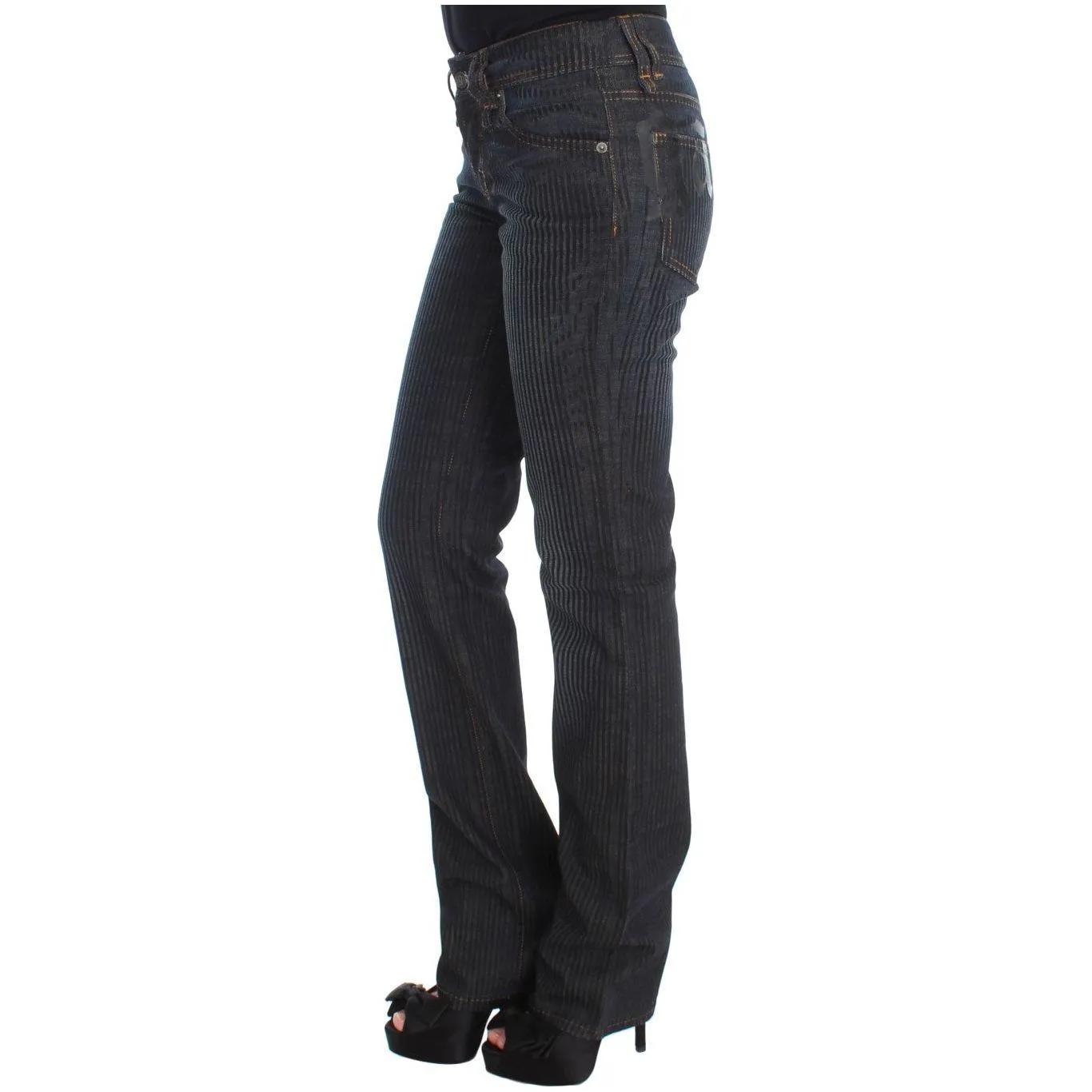 John Galliano Chic Slim Fit Bootcut Designer Jeans