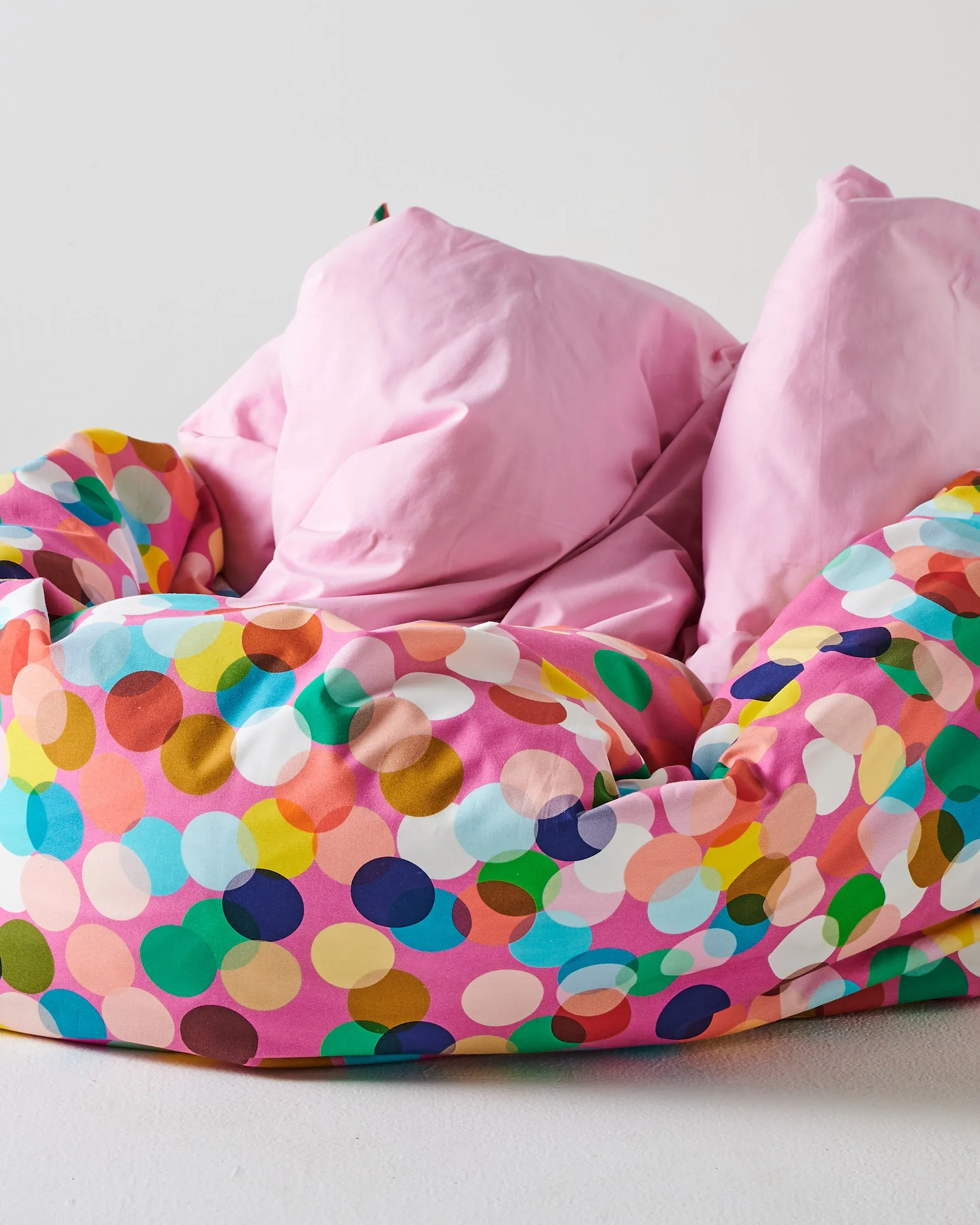 Kip & Co Confetti Pink Organic Cotton Quilt Cover