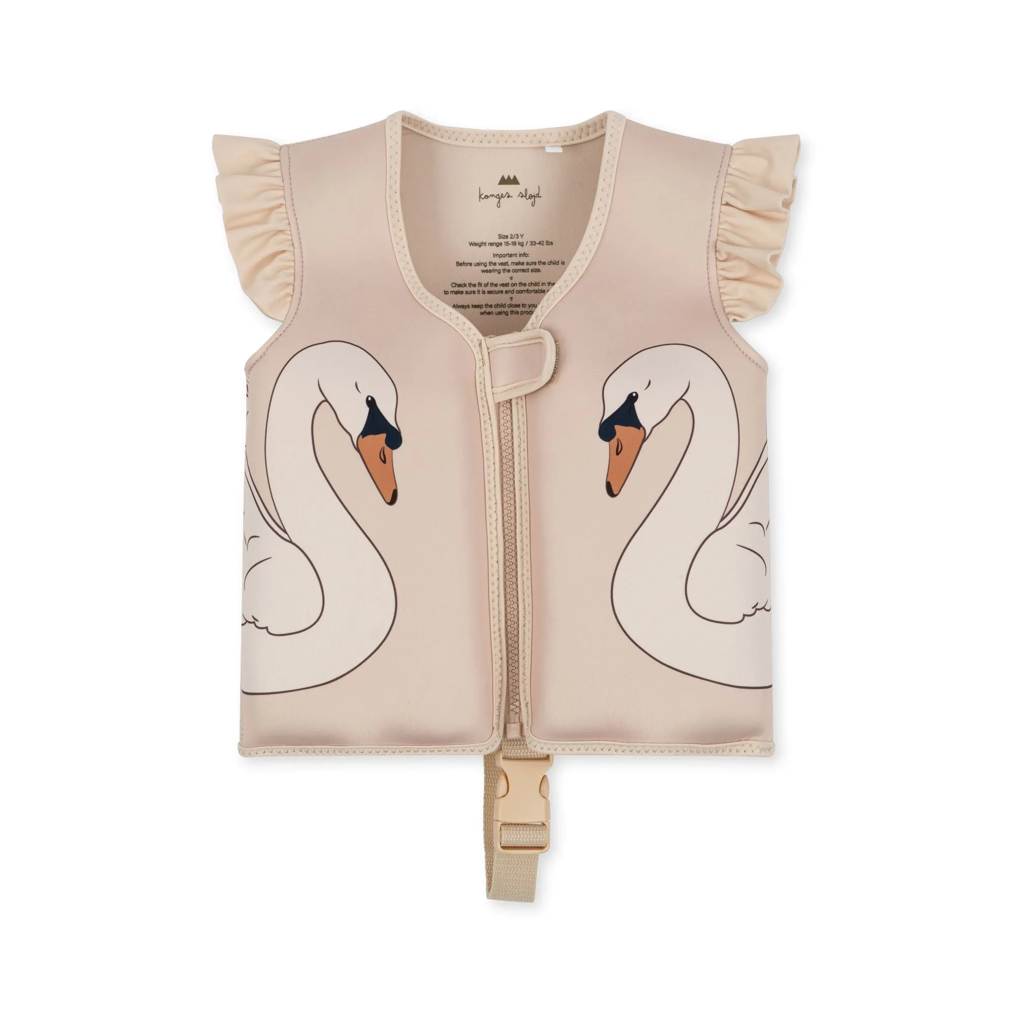 Konges Sløjd Neoprene Swimming Vest Frill | Swan