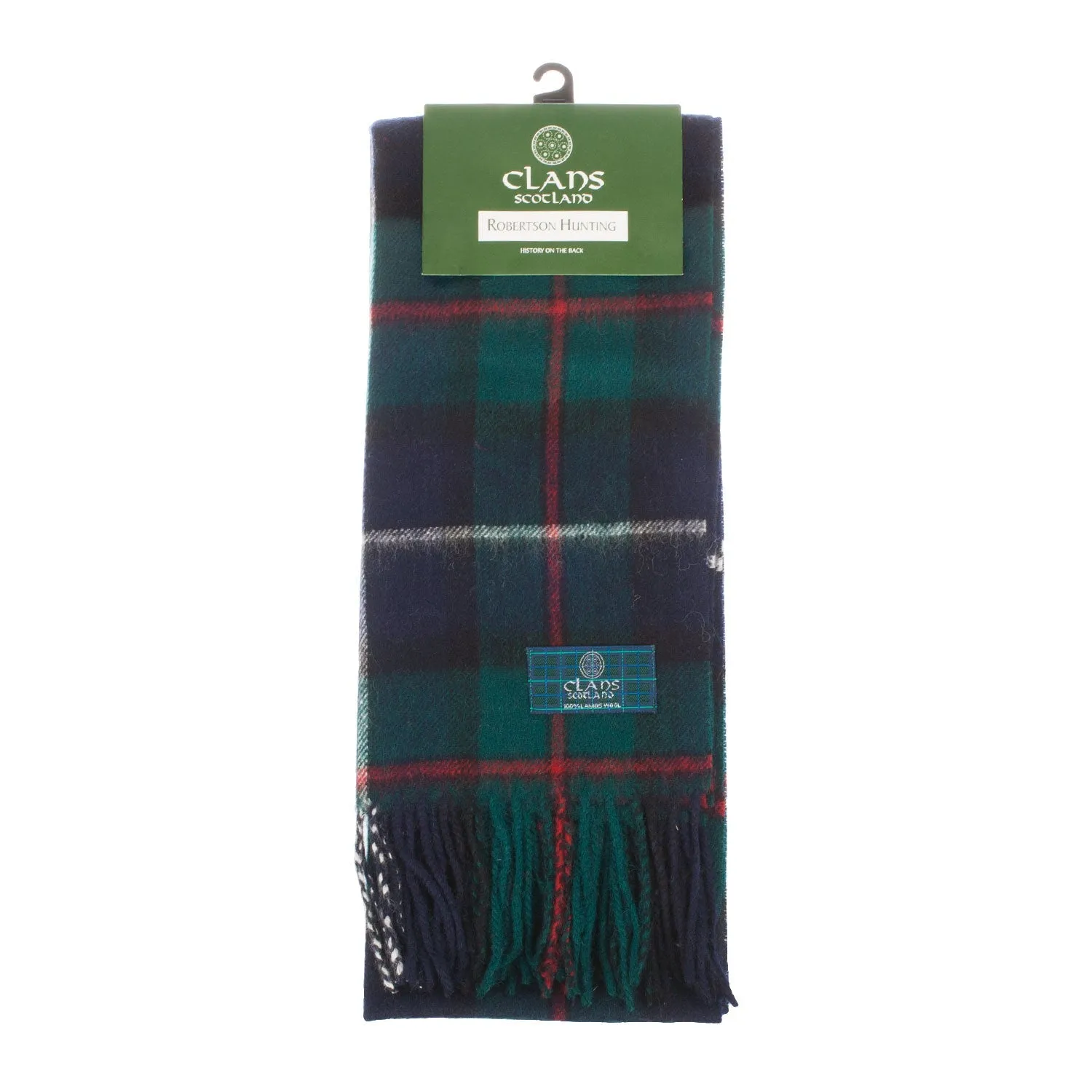 Lambswool Scottish Tartan Clan Scarf  Robertson Hunting