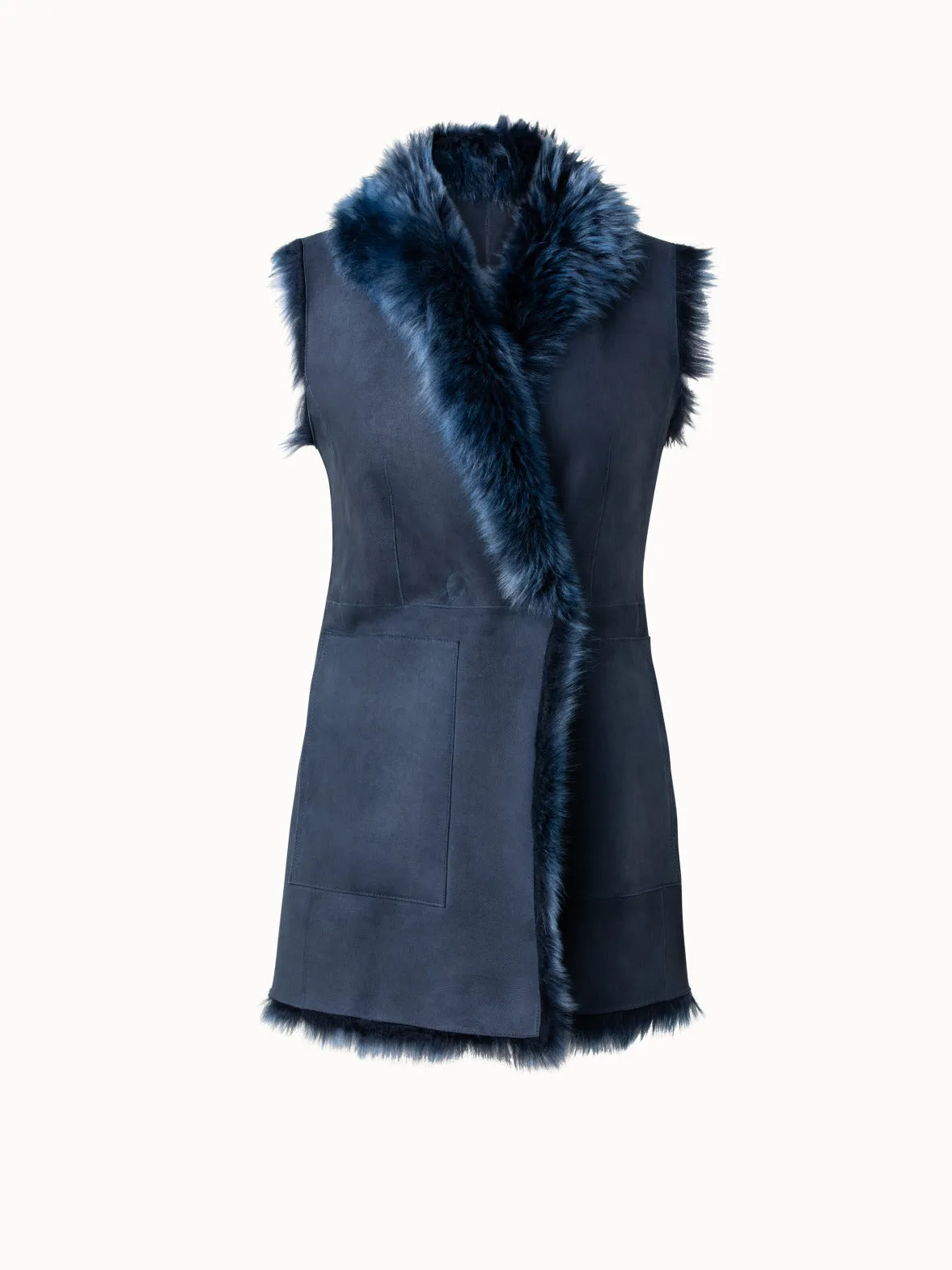 Long Gilet with Toscana Fur Front