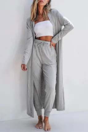 Long Sleeve Cardi & Pants Lounge Set