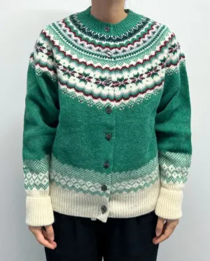 Lowie Caerphilly Fair Ilse Green Cardigan