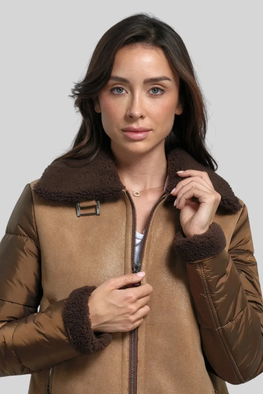 Martina Sheepskin B-3 Bomber Jacket