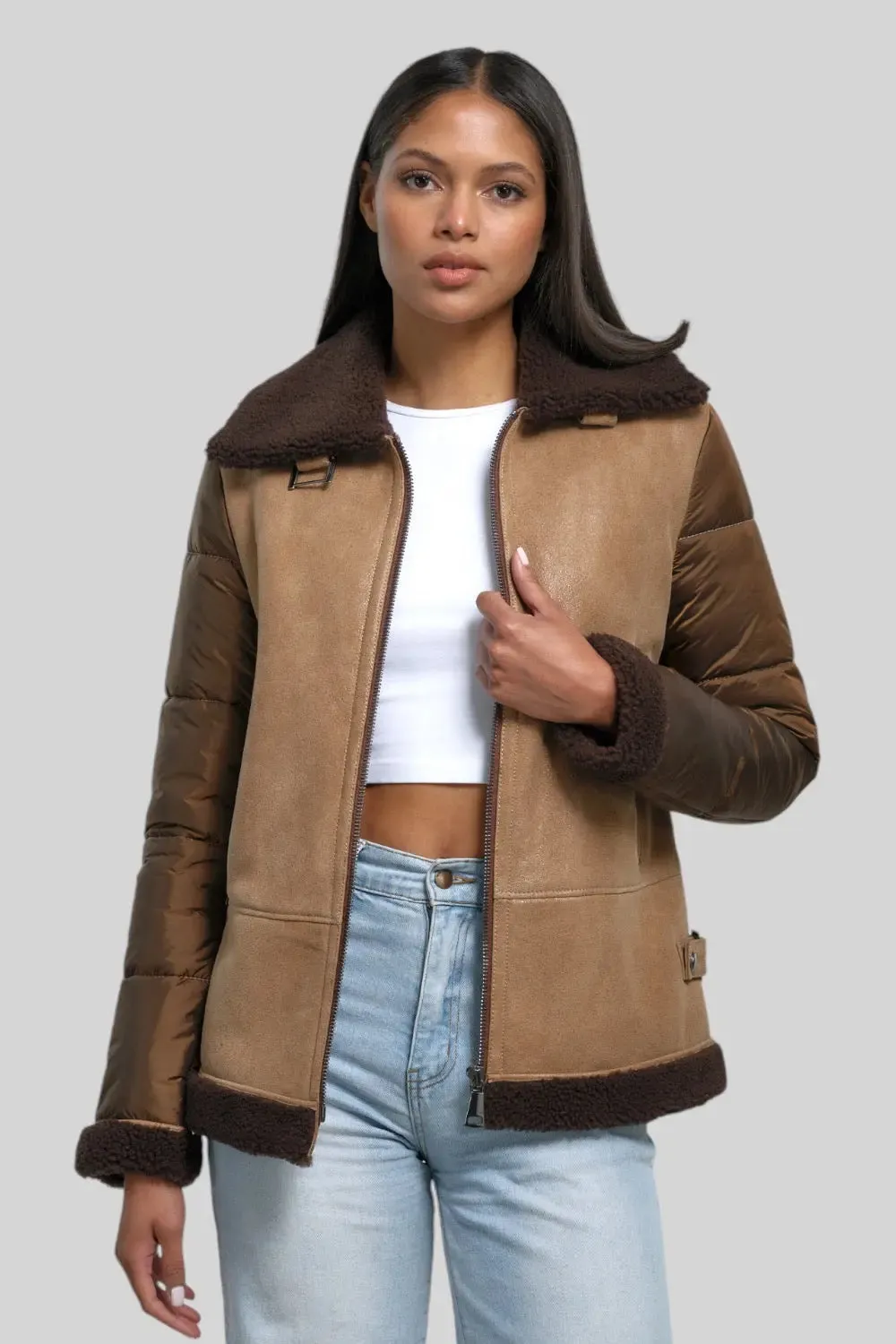 Martina Sheepskin B-3 Bomber Jacket