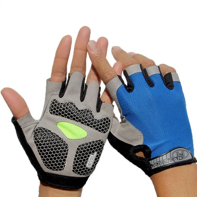 Men & Women's Sports 3D GEL Padded Anti-Slip Gloves Gym Fitness Weight Lifting Body Building Exercise Training Workout Crossfit