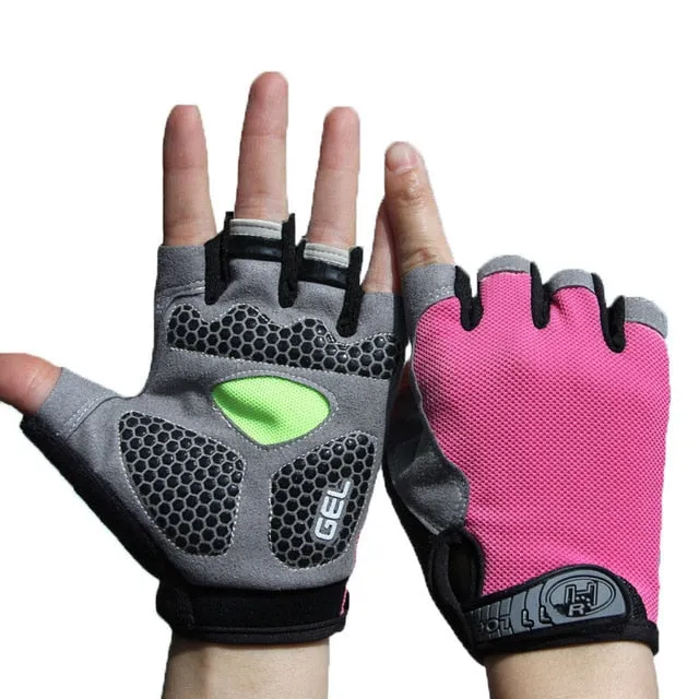 Men & Women's Sports 3D GEL Padded Anti-Slip Gloves Gym Fitness Weight Lifting Body Building Exercise Training Workout Crossfit