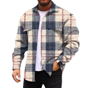 MEN'S FASHIONABLE CASUAL CORDUROY JACKET 06986878YM