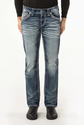 Men's Rock Revival Keenan Straight Leg Jean